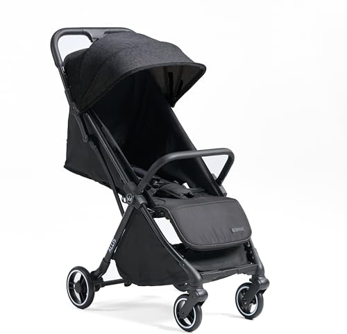 Allis Baby Flick Auto-Fold Stroller - Lightweight Foldable Pushchair - Lie-Flat Seat, UPF 50+ Canopy, Puncture-Proof 360 Wheels, Adjustable Leg Rest & Harness, for Newborns to up to 22kg