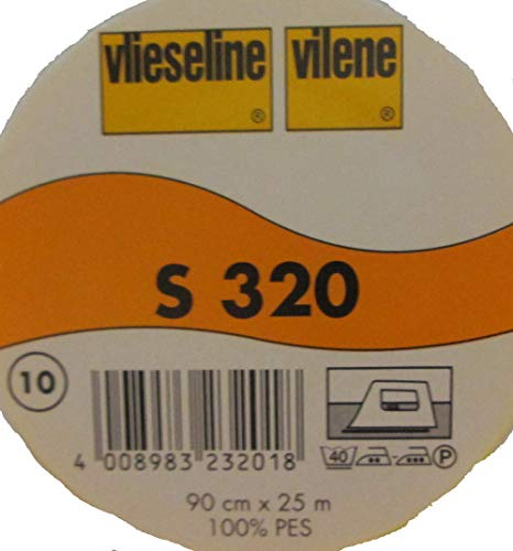 2 m feste Schabrackeneinlage weiß S 320 von Freudenberg 90 cm breit