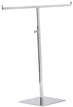 LOVIVER Espositore a forma di T Espositore per borse Altezza regolabile per collane lunghe Espositore per gioielli sospeso Torre per gioielli per la casa,