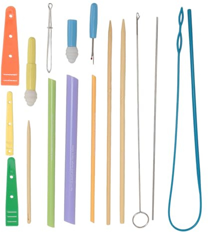 Fabric Tube Turning Tool, Efficient Seam Remover, 1Set 3PCS Quick Turn Fabric Set Assorted Sizes Tube Turners for Sewing Tool