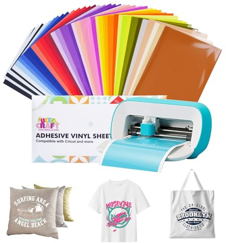 UCEC 41 Smart Iron On para Cricut Joy – 14x30,5 cm, 37 Colores | Vinilo de transferencia térmica para Cricut Joy, 37 colores surtidos, ideal para personalizar camisetas, bolsas y DIY