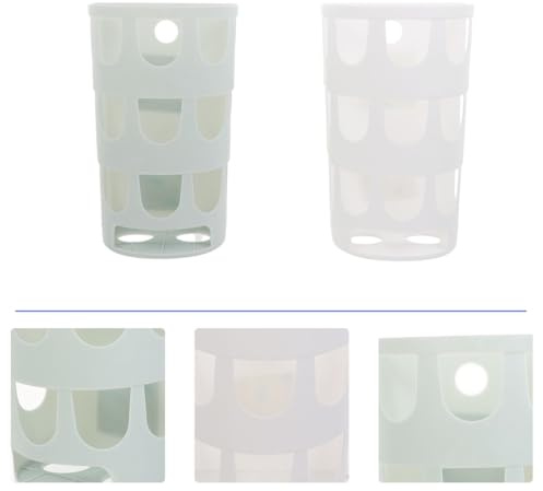 jojofuny 2 pièces Rack Mangeoire Antigaspillage pour Lapin et Cobaye Distributeur Foin Plastique Fixation Cage Intérieur Bleu Blanc