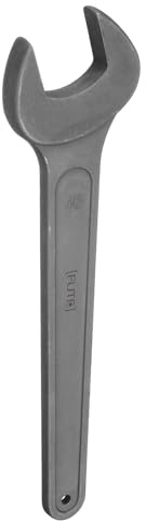 QUARKZMAN Chiave Aperta Singola, 46mm (1 13/16-inch), Chiave Fissa In Acciaio Al Carbonio Rinresistenzato Per Riparazioni Auto E Montaggio Mobili, Grigio
