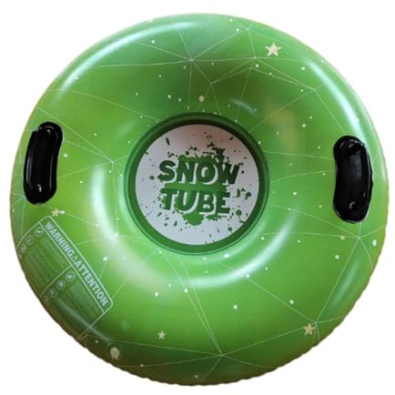 MotiveTech Tubo Inflable para Nieve, Trineo Inflable para Nieve, Tubo para Esquí, Regalo, Tubo de Nieve de Invierno de 89 Cm para Juegos, año, Deportes Y a, Verde