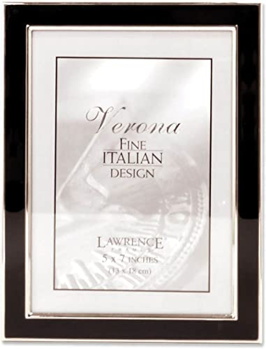 Lawrence 586057 Bilderrahmen, versilbertes Metall, 12,7 x 17,8 cm, Schwarz