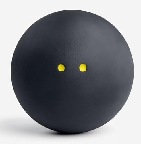 TECNIFIBRE BALLE SQUASH UNISEXE - 1 BALL SQUASH DOUBLE YELLOW DOT