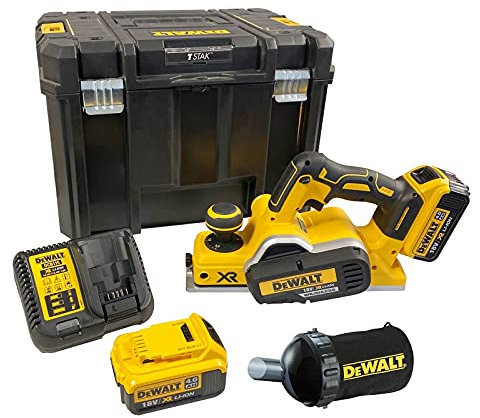 Dewalt DCP580M2 18v XR Cordless Brushless Planer + 2 x 4.0ah Batteries Tstak