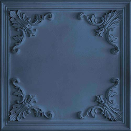Arthouse Panel Navy Wallpaper 942503-3D Effect Ornate Carved Wood Wall Panel