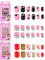 72 Stück Fingernägel Zum Aufkleben Set für Kinder Mädchen,Rosa Lackiert Selbstklebende Künstliche Nägel Sticker Deko mit Muster Pink Aufkleber Falsche Kunstnägel für Kleinen Händen Hand Finger Damen