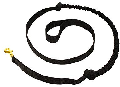 LASALINE Pull Lead for Dogs Train Sports Canicross Jogging Dog Trekking Scooter Jöring in Black