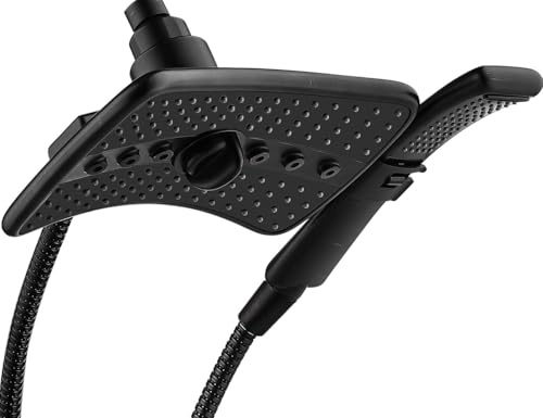 BRIGHT SHOWERS High Pressure Shower Head with Handheld, Oil Rubbed Bronze Dual Showerhead Combo with Rainfall Spray, Detachable Hand Held Shower, 60 Stainless Steel Hose