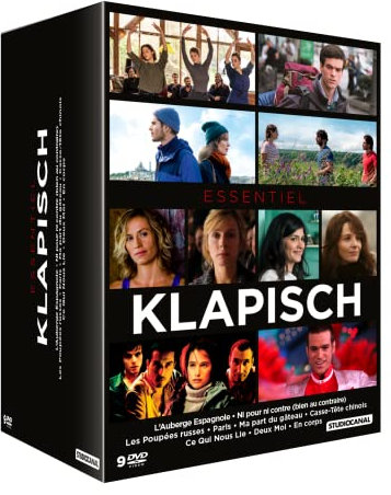 Essentiel Klapisch : L'Auberge espagnole ni Contre (Bien au contraire) + Les Poupées Russes + Paris + Ma Part du gâteau + Casse-tête Chinois + Ce Qui Nous Lie + Deux Moi + en Corps