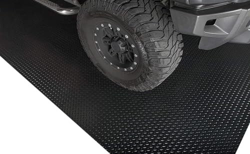 AviiSo Tappeto Protettivo salvapavimento Nero addensato 3 mm Rotolo di tappetino in gomma per esterni per palestra/magazzino/seminterrato/rimorchio (Color : Black, Size : 100X400cm/39.4inX157in)