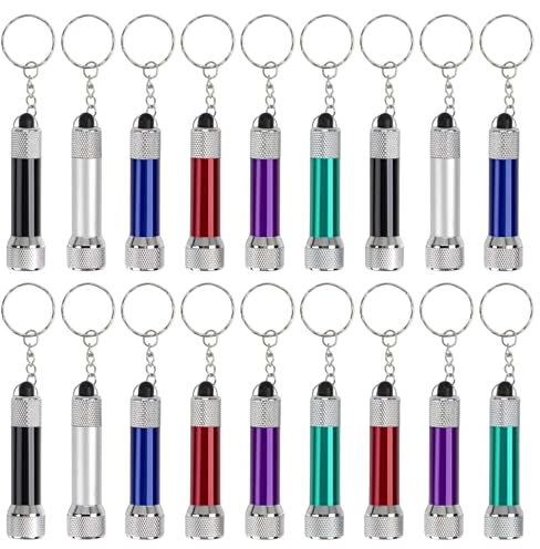 WIYETY Lampe Torche LED Mini Porte-Clés, Aluminium pour Enfants, Résistante à l'Eau, Petite pour Camping et Randonnée