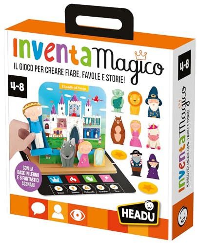 HEADU - L'Inventamagico! - Il Gioco per Creare Fiabe, Favole e Storie! - Un Gioco Educativo per Bambini dai 4 ai 8 anni - Made in Italy | IT61312