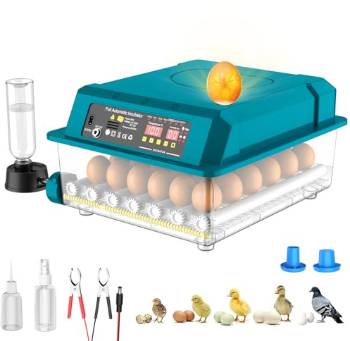 36 Huevos Incubadora De Huevo Automático, Incubadora De Huevo Automático, Retorno Automático, Control De Humedad, 5 Modos De Incubación, Sistema De Alarma, Para Pollo Pato Ganso Codorniz Huevos (A)