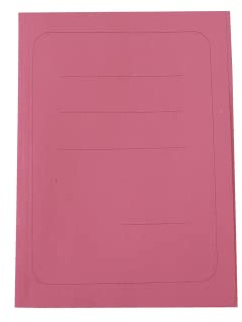 Alevar Carpeta sencilla con impresión de cartón panosa 145 gr, formato 25 x 34 cm, color rojo, paquete de 100 unidades