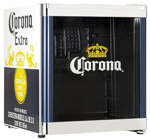°CUBES Corona Kühlschrank, 48L Fassungsvermögen, mit Glastür und 4 Einlegeböden