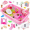 Geebiiny Kinetischer Sand, Kinder Spielzeug ab 3 4 5 6 7 8 9 10 Jahre Jungen Mädchen Geschenk 3-10 Jahre Haustier Magic Sand Spielsand Zaubersand Knetsand
