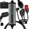 GONEO Mobile Wallbox/Ladestation 11kW 3-Phasig|8-16A|7m–Typ 2 Ladekabel mit CEE Stecker und Schuko Stecker mit Einstellbarer Ladeleistung,IP66,Kompatibel mit Model Y/3,ID3/4/5 und BEV/PHEV Tragetasche