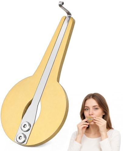 STOBAZA Mongolian Jaw Harp Traditional Mouth Harp Musical Instrument with Circular Design Portable Maultrommel for Folk Music Research Teaching Stage Performances Beginners and Music Enthusiasts
