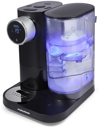 Morphy Richards HydroTouch 1.8L Electric Water Dispenser, LED Touch Panel, Quick Boil, Preset Temperature Options, Custom Water Volume, Drip Try, Safety Lock, 130002