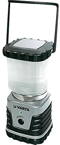 VARTA Lampe de Camping LED, non équipée, Camping Lantern L20, trois modes d'éclairage, fonctionne avec 3x piles D, résistant aux éclaboussures, adaptée à une utilisation en extérieur, camping, pêche