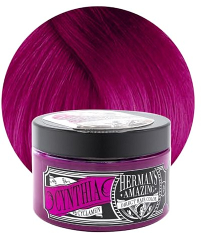 Herman’s Amazing Cynthia Cyclamen | auswaschbare Haartönung auf Conditioner Basis | Direct Hair Color Semi-Permanent Hair Dye | Rot Violet Lila