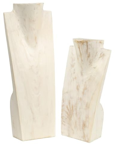 Oriental Galerie Schmuckhalter Schmuckständer Schmuck Ketten Halskette Büste Holz Kettenhalter Kettenständer, Größe:40 cm, Farbe:i2
