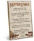 ARTFAVES® Wandbild Holzschild mit Spruch - Kaffee-Unser - Türschild Retro Vintage Deko Bild Geschenk - Kaffee Deko, witzige Sprüche