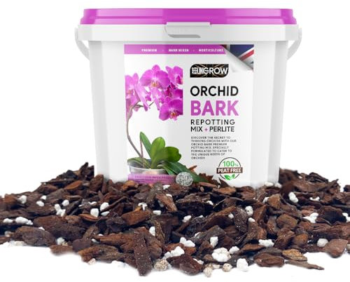 Premium 1L Orchid Bark & Perlite Mix – Optimised Root Environment in a Reusable Bucket