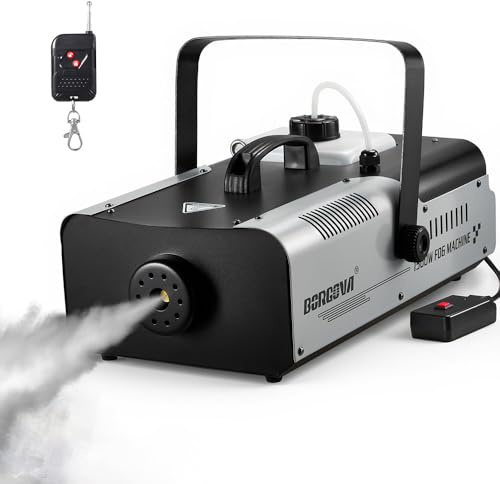 BORGOVA 1500W Fog Machine 2.2L Wireless Remote Professional Smoke Machine Quick Heat for Halloween Parties Stage Theatre Christmas Events