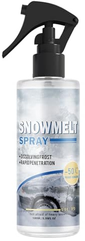 Descongelante para parabrisas de coche, fórmula anticongelante, 100 ml, limpiador anticongelante, solución de invierno para coche, fórmula de acción rápida, para ventanas de hielo de invierno al aire