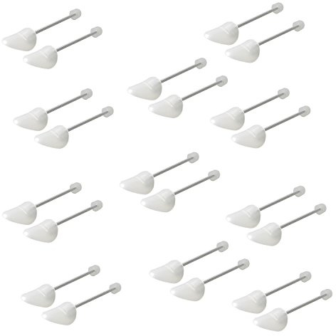 DynaSun 10x LTP 2-Way Paire Embauchoirs Extenseur Transparent Plastique Professionnel Haut de Gamme pour Hommes et Dames