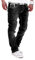 MT Styles Jeans Straight-Fit Hose RJ-133 [Schwarz, W32/L34]