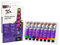 Mont Marte Acrylfarben Set Neon – Fluoreszierend – 8 Stück, 18 ml Tuben – Ideal für Acrylmalerei – Brillante Lichtechte Farben mit großer Deckkraft – Neoneffekt unter Schwarzlicht