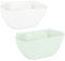 Navaris 2x Coupelle Collecte Déchets Cuisine - Bac Poubelle Collecteur 3,8L pour Plan de Travail - Récipient à Accrocher 28 x 13,5 x 11 cm