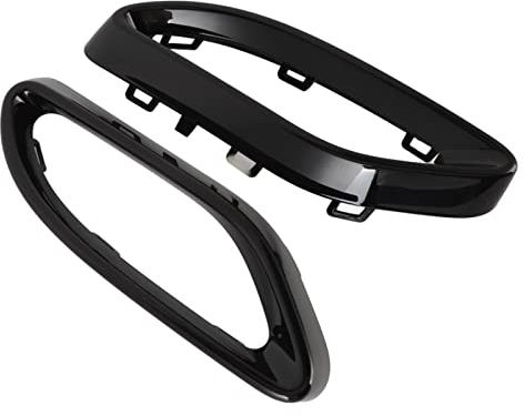 Keenso Hintere Auspuffrohrabdeckung, Schwarzglänzende Endrohrabdeckung, Ersatz für A B C E GLC CLS-Klasse W177 W247 W205 W213 X253 C257
