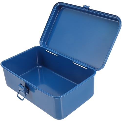 DOITOOL Cassetta Degli Attrezzi in Metallo 7.48 Pollici Organizzatore Portatile Per Strumenti Meccanici E Riparazioni Con Chiusura a Scrocco Contenitore Per Cacciaviti Chiavi E Attrezzi Di Casa