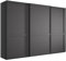 WIEMANN Schwebetürenschrank Landhausstil Kleiderschrank 300cm breit, Graphit Dekor, Höhe 217cm, Marlow