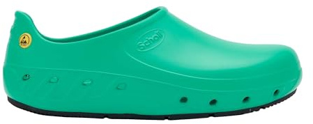 Scholl Zapato de Trabajo médico Unisex Ultragrip, Verde, Talla 38 EU