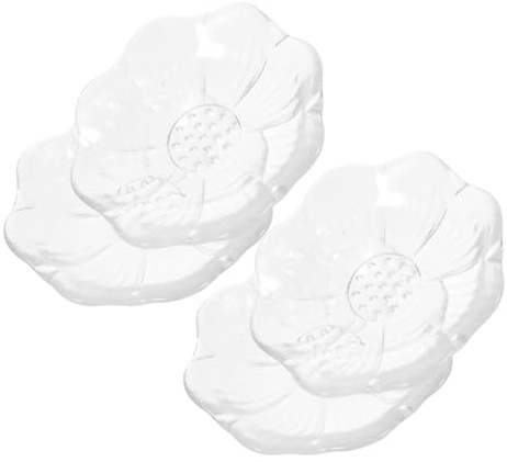 STOBAZA 4 piezas Posavasos de Vidrio Transparentes para Tazas Resistentes y Prácticos para Proteger Mesas Hogares Teterías y Restaurantes con Diseño Delicado y Duradero para Vajillas y