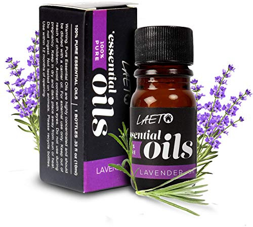 Laeto Essential Oils Set 10 x 10ml | 100% Pure Essential Oils for Diffusers, Burners & Humidifiers | Aromatherapy Oil Gift Collection with Lavender, Peppermint, Lemon, Orange & More
