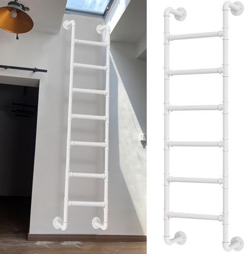 Échelle de secours pour fenêtre de charge de 136 kg - Échelle de puits de secours robuste pour intérieur et extérieur - Hauteur de 290 cm