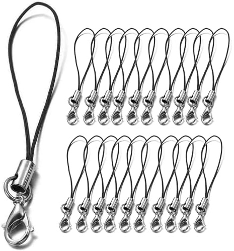 Quesuc 20 Pcs Cordón Para Teléfono Móvil Para Llaveros, Correas De Cordón Para Teléfono, Anillas Para Teléfono Móvil Con Mosquetón, Cordón Para Colgante De Teléfono Móvil, Para Llavero