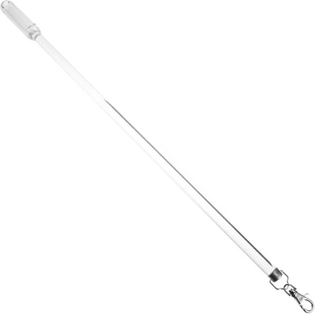 Healifty Acrylic 50cm Curtain Pull Rod, Window Opener Pole for Blinds and Drapery, Manual Draw Rod for Opening and Closing Curtains