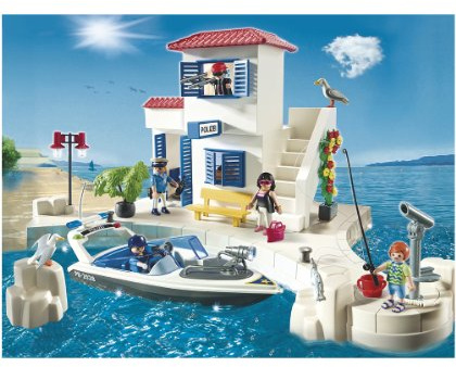 Playmobil - Puerto Policía+Lancha (5128)
