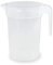 TELEVASO 20 uds - Jarra 1 litro con asa - Plástico (PP) traslúcido - Reciclable y Reutilizable - Ideal para Cerveza, Vino, Fiestas, Eventos, hosteleria