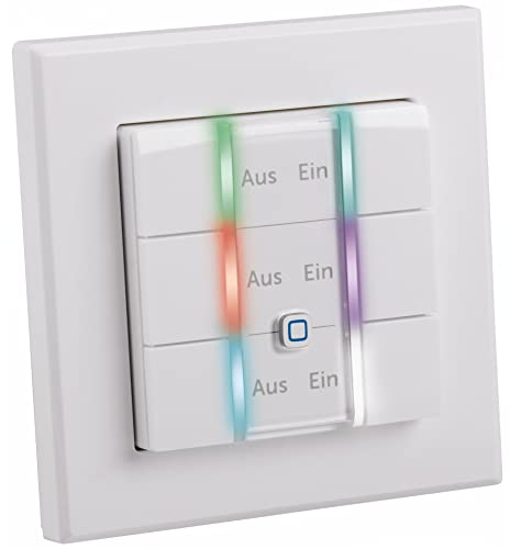 ELV Bausatz Homematic IP Wired 6-Fach Wandtaster HmIPW-WRC6, mit LEDs