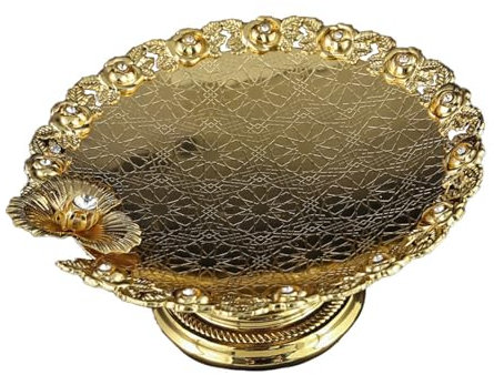 Llamativo plato ovalado/redondo para tartas con cordones finos, mesa de mejora estética para amas de casa y planificadores de eventos